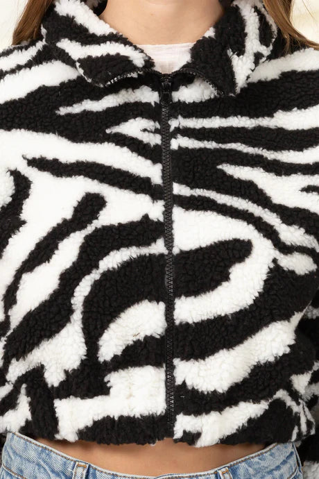 Cropped Zebra Jacket